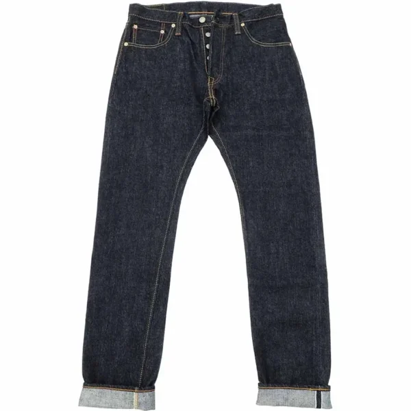 Pure Blue Japan 14oz Indigo Denim – Relaxed Tapered Jeans Front