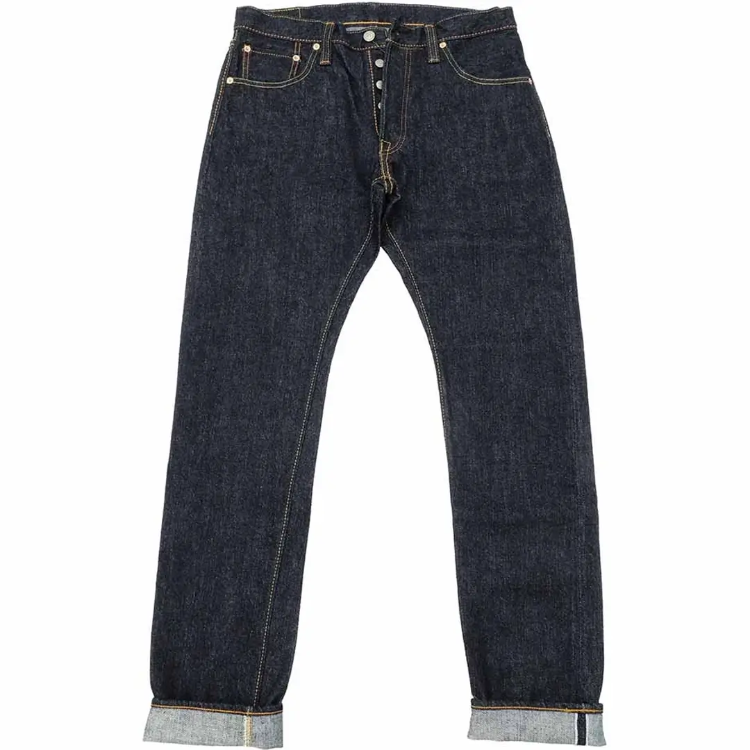 Pure Blue Japan 14oz Indigo Denim – Relaxed Tapered Jeans Front