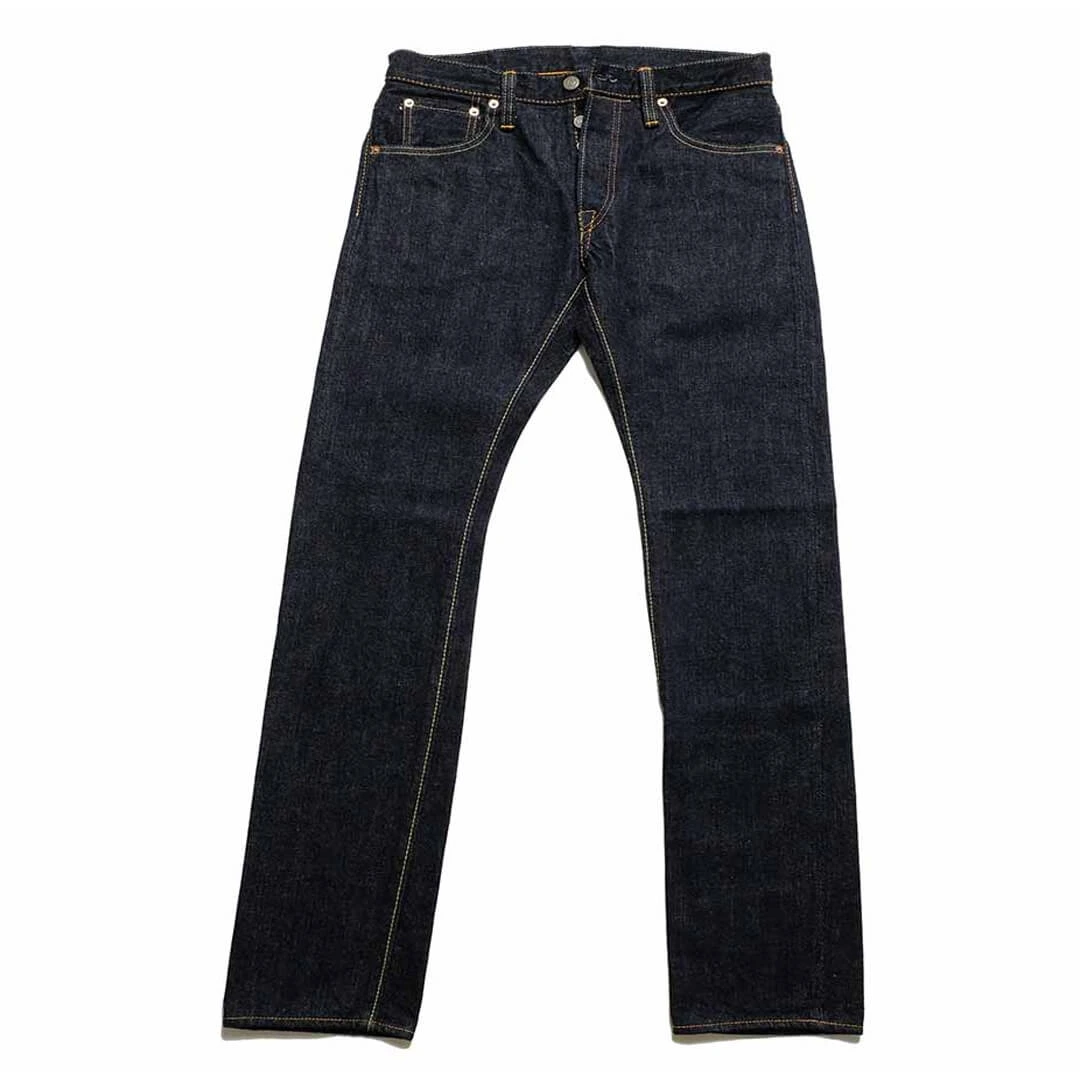 Pure Blue Japan 14oz Indigo Slim Tapered Jeans Front