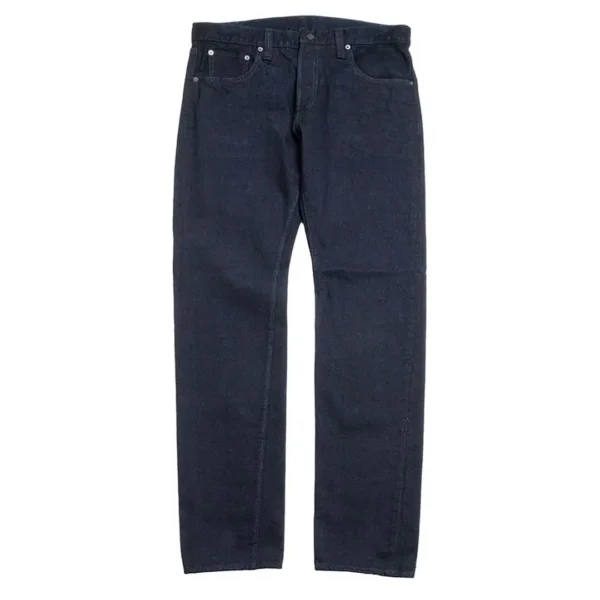 Pure Blue Japan 14oz Indigo x Black Denim – Slim Tapered Jeans Front