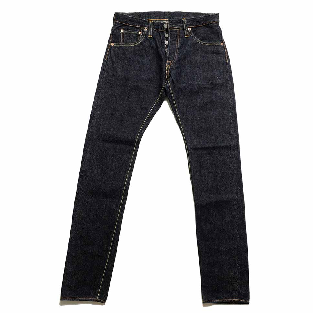 Pure Blue Japan 14oz Selvedge Denim Slim Straight Jeans Front