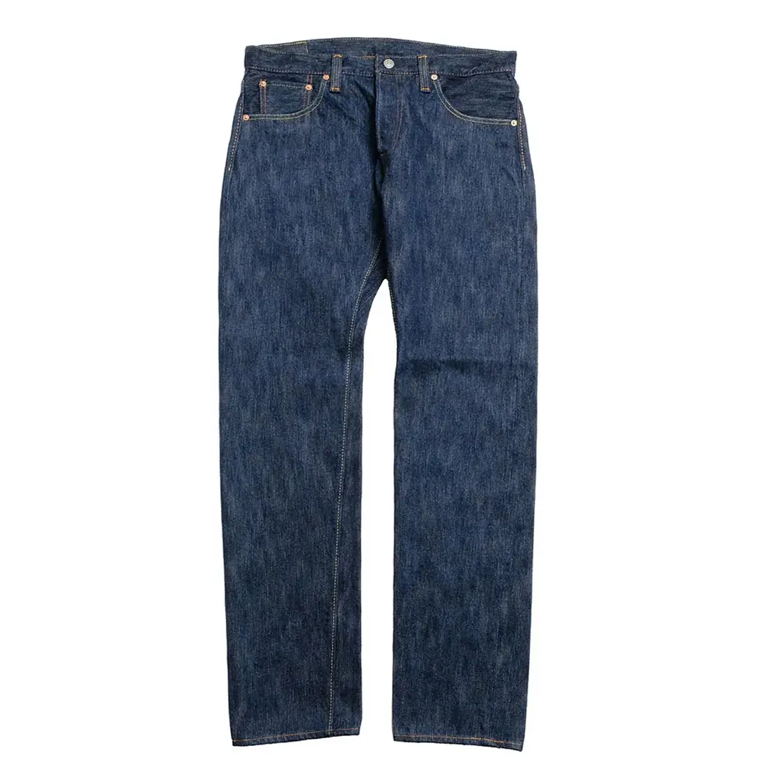 Pure Blue Japan 15oz Kasuri Selvedge Denim – Slim Tapered Jeans (KS-15OZ-013) Front