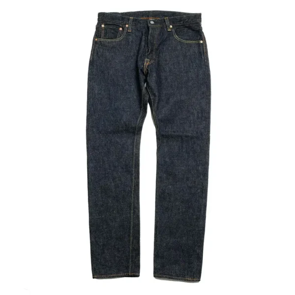 Pure Blue Japan 16.5oz Slub Selvedge Denim Relaxed Tapered Jeans Front