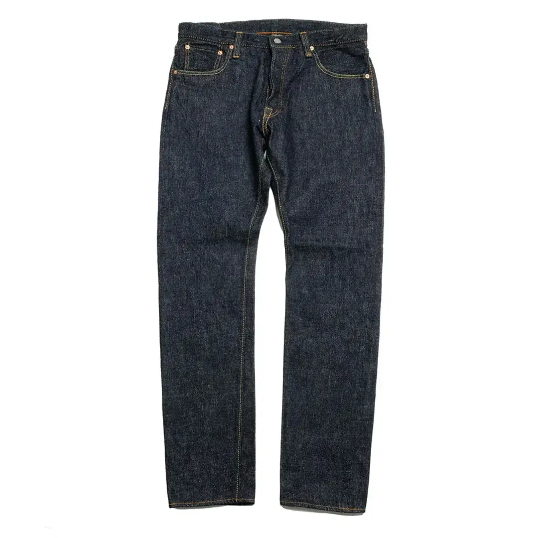 Pure Blue Japan 16.5oz Slub Selvedge Denim Relaxed Tapered Jeans Front