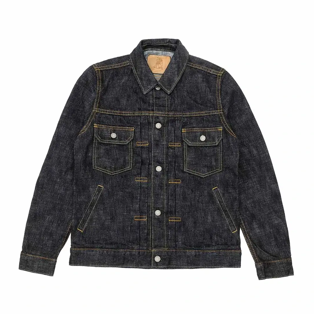 Pure Blue Japan Double Slub Denim Type II Jacket Front