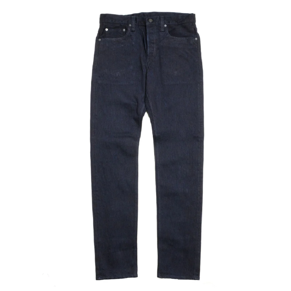 Pure Blue Japan 1167-WID Double Indigo Denim Front ViewPure Blue Japan 1167-WID Double Indigo Denim Front View